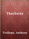 Imagen de portada para Thackeray